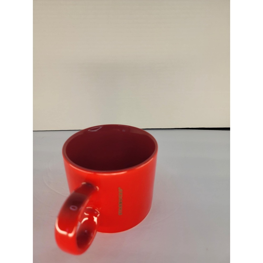 Starbucks 2017 Holiday Red Mug 12 oz Retired Discontinued Ceramic Coffee Cup - Picture 4 of 7